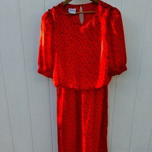 Vintage red dress